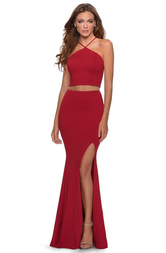 red gown dress